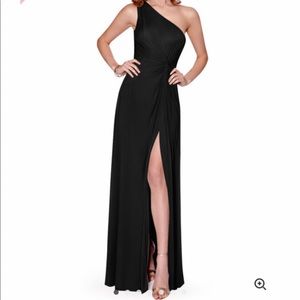 Azazie Brooke Dress - Black